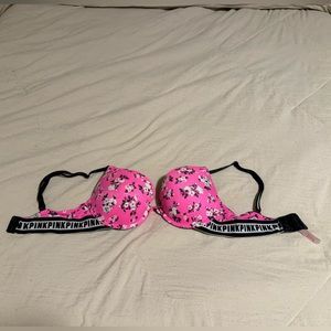 PINK/Victorias Secret Bra; Pink floral design
